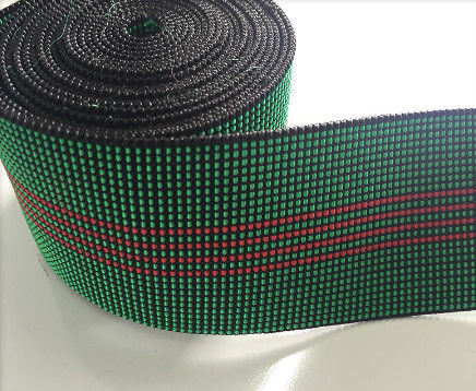 Trung Quốc 50mm Trampoline Web màu xanh lá cây dệt mạnh mẽ nhà dệt 50g / M nhà cung cấp