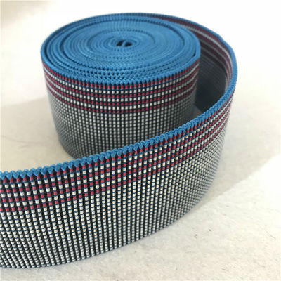 Trung Quốc 50mm Bluepolyester đàn hồi vải làm bằng cao su Trung Quốc khả năng phục hồi tốt nhà cung cấp